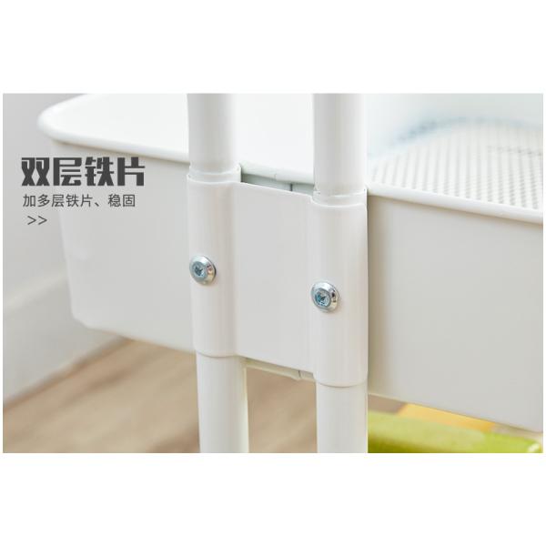 Kitchen Three Storey 15kg Bearing Metal Trolley Cart