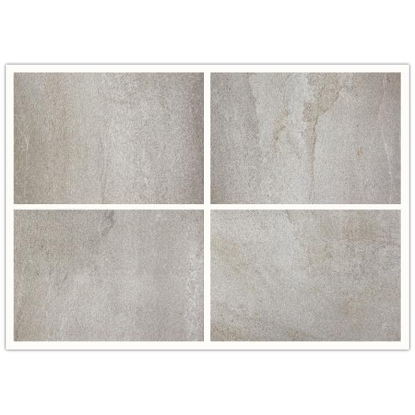 Light Grey Matt Porcelain Bathroom Tile 20mm Thickness 600x600 Mm Size