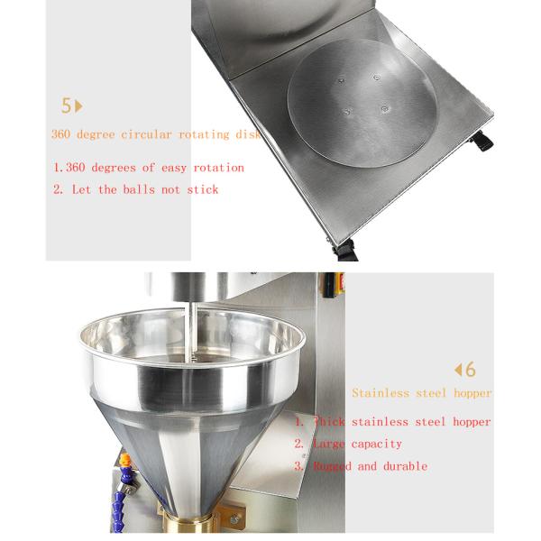 Шарик фаршированного мяса нержавеющей стали автоматический формируя машину 1000*400*400мм