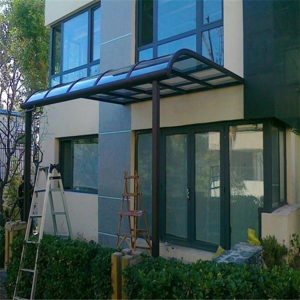 Effortlessly Enhance Outdoor Space Aluminum Frame Polycaronate Awning Anti UV Coating Multiple Sizes