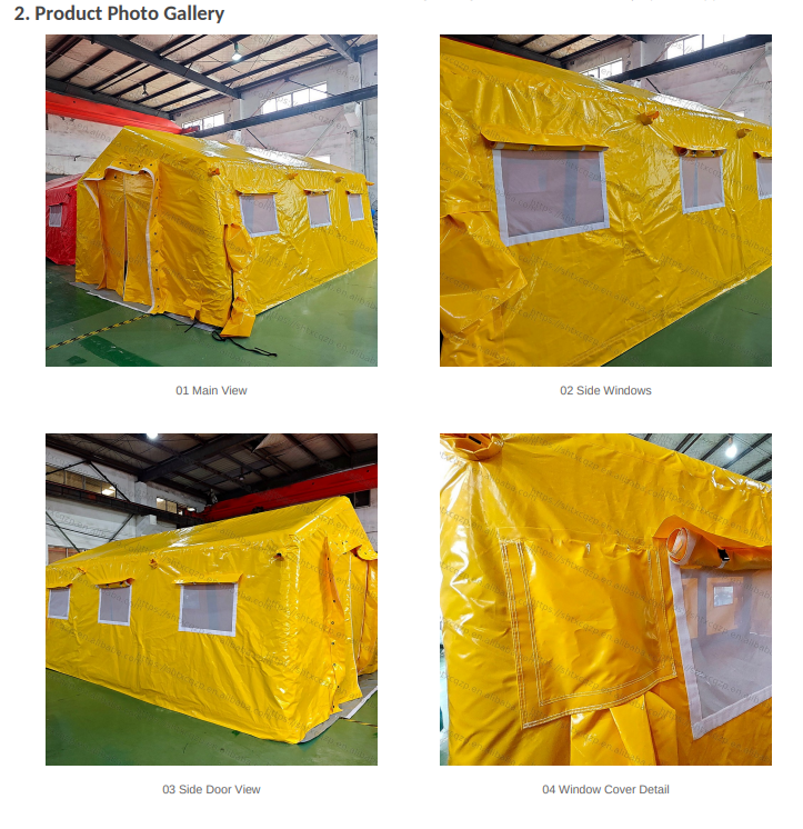 Custom Connectable tent Inflatable Medical Tent Portable Emergency Hospital Shelter for Field Clinic Triage Disaster Relief and Rescue Operations