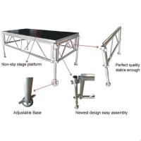 Aluminum Stage Platform Adjustable Height Sturdy Frame Non-Slip Surface For Outdoor Shows And Exhibitions