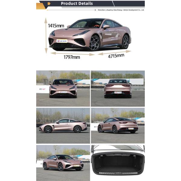 El mejor auto deportivo eléctrico de 4 plazas de 2024 con batería de 78.4KWH y aceleración de 3.9s.