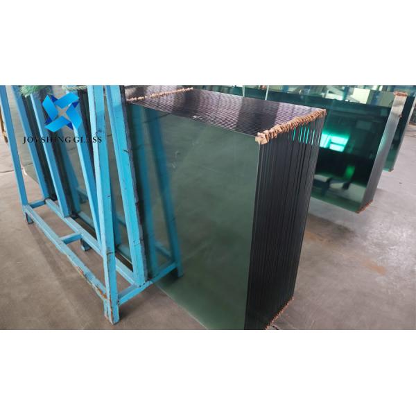Custom Size 15mm Green Toughened Glass 19/32
