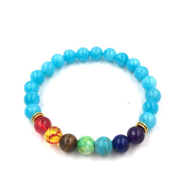 Hot Selling Chakra Mala Beads Spiritual Healing Jewelry 7 Chakra Bracelet