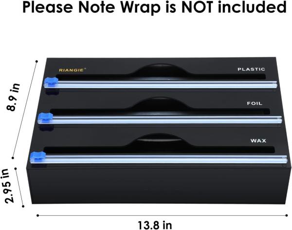 New Design Foil and Plastic Wrap Organizer 3 In 1 Acrylic Clear Drawer Organizer For Kitchen Organization