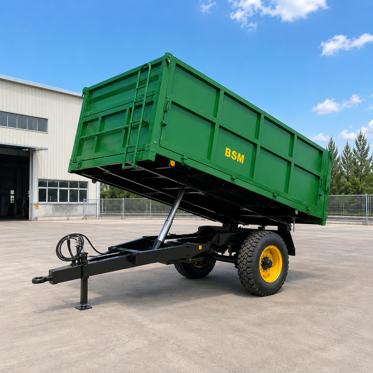 Hydraulic Tipping Farm Trailer for Agricultural Tractors