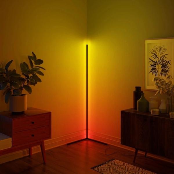 Canto interno da decoração que está a luz nórdica do assoalho do diodo emissor de luz 10000lm