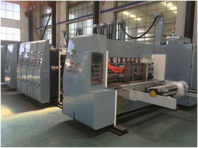 High Speed Slotter Die Cutter Multi Color Printing Electric Control Stable