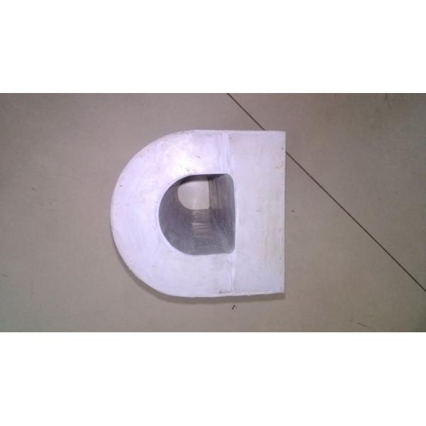 White Natural Rubber Marine D Type Fender For Port / Ship Alongside / Docking