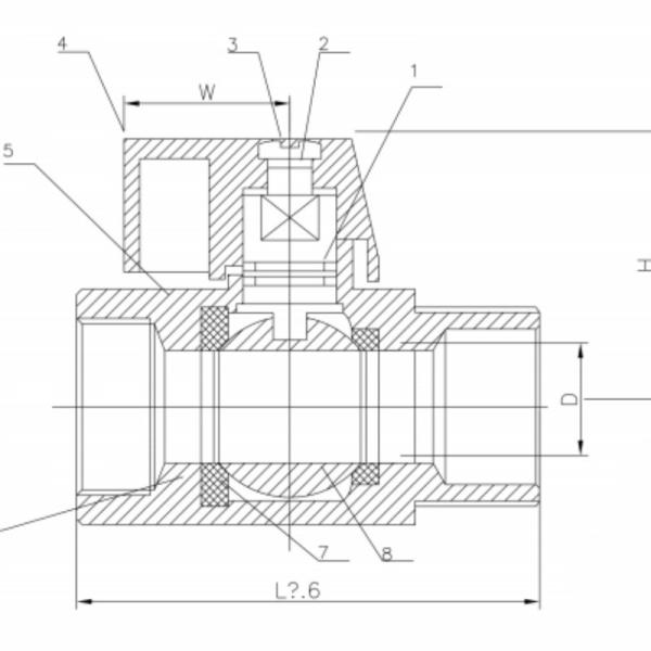 Водоносный олеиновый кислотный мини шаровой клапан, оборудованный материалом ручки из нержавеющей стали