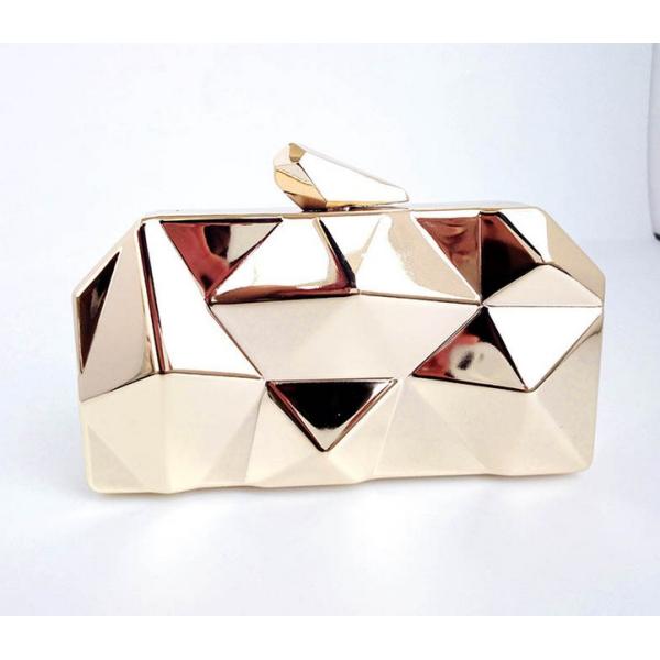New metal diamond fashion clutch bag dinner diagonal portable shoulder bag woman packet will
