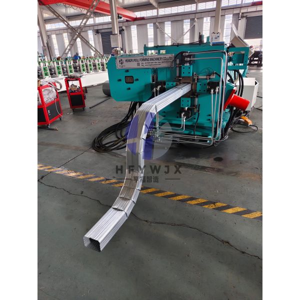 High Speed PLC Rain Gutter Roll Forming Machine With Heavy Duty Welded Frame