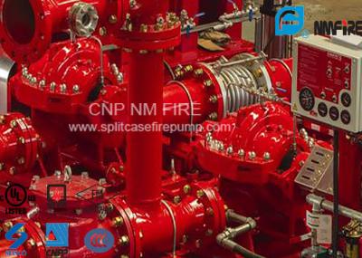Motor diesel horizontal - centrifugador conduzido 1500GPM@140PSI da bomba de fogo