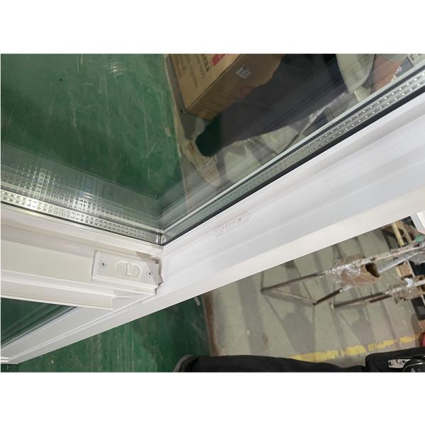 Настраиваемый размер УФ-устойчивый вертикальный скользящий UPVC одноподвесный окно с муховым экраном