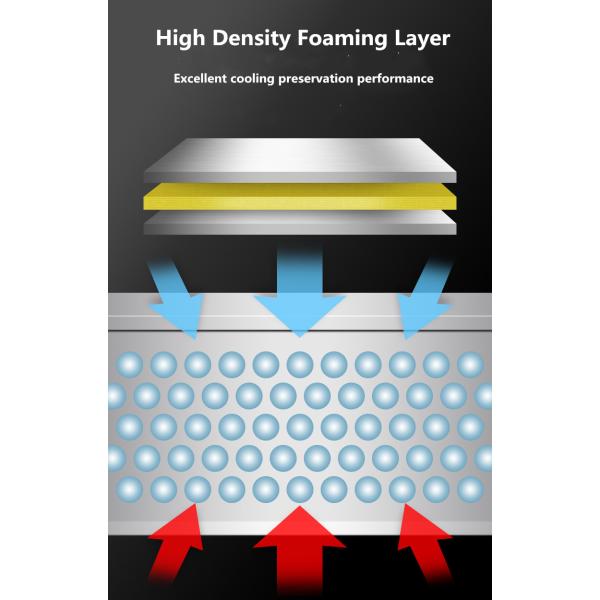 180W Stainless Steel Kitchen Fridge Freezer 140L Anticorrosive Wall Mounted