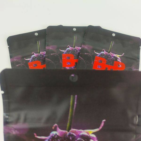 Custom Logo Multiple Designs Spot UV Printing Large Capacity Pure Aluminum Foil Mylar Pouch