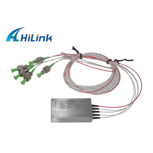 Изоляция канала FiHigh одиночного режима переключателя 1X4 Hilink мини оптическая с соединителем ПК SC LC FC APC