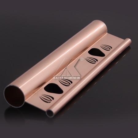 6063 têmpera produzível à máquina material de Rod de cortina T5 espessura de 0.8mm - de 1.5mm
