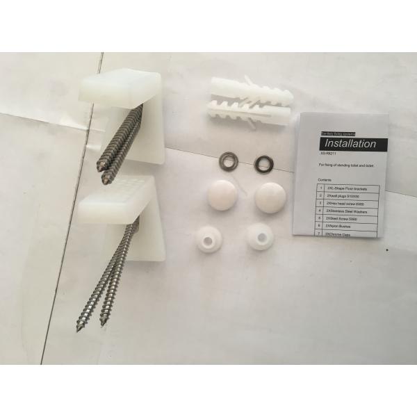 3A Toilet Cistern Fixing Screws , Nylon 7 - Shaped Foot Screws Easy Replace