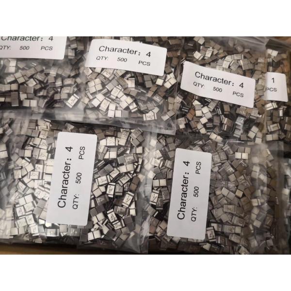 9.5x89 Mm Stainless Steel Cable Tags With Characters , Easy Read Markers