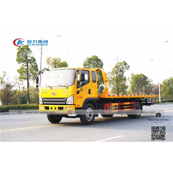 120HP FAW 4x2 Left Hand Drive Flatbed Towing Trucks