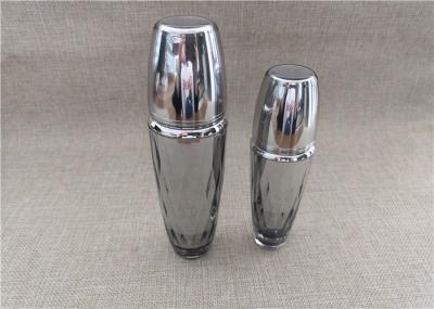 Diamond Shape Silver Acrylic Lotion Bottle For Cosmetic Cream 50 / 100G