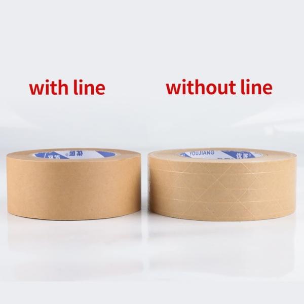 Embalagens activadas por água com fita de papel kraft auto-aderente