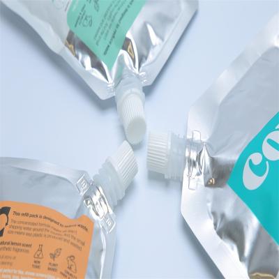 10g-1kg Capacité personnalisée Poche en forme libre brillante pour emballage flexible