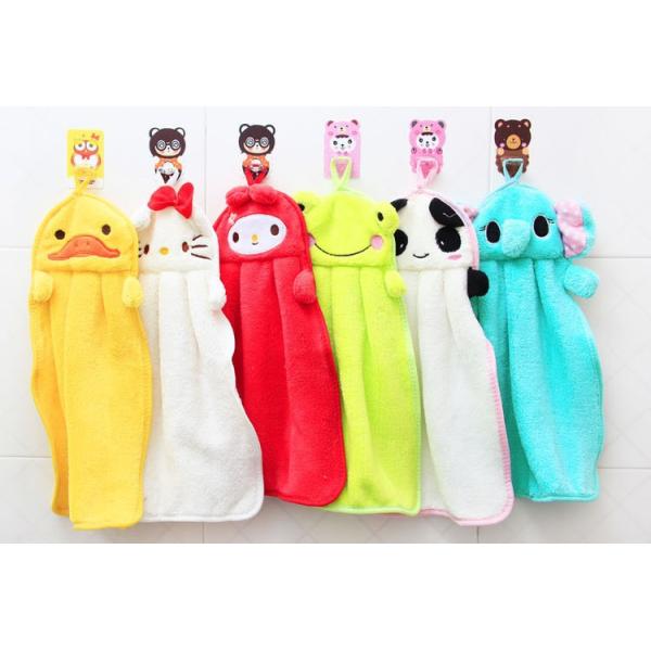 Cute Animal Microfiber Kids Children Cartoon Absorbent Hand Dry Towel Lovely Hand Towel