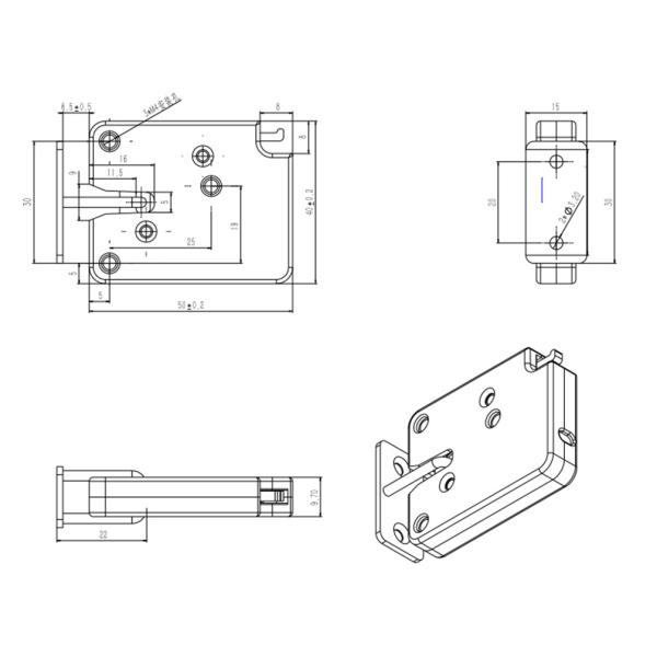Мини замок DC5V электромагнитный для автомата