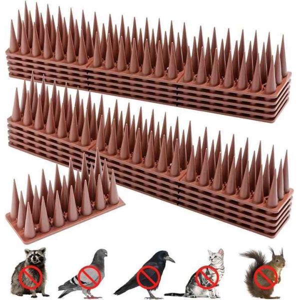 Легкая установка противоприсадных шипов от птиц в пластике