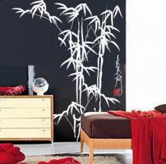 The Classic Creative Bamboo PVC Decoration Wall Sticker F247