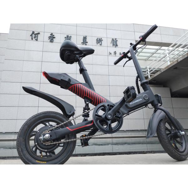 Adjustable Folding Electric Bicycle , Lightweight Electric Bike 120KG Load