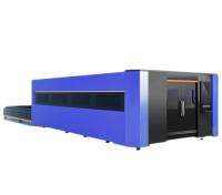 QUESTION 6025/8025/10025/12025 Máquina de corte por láser de fibra de alta potencia con cubierta completamente cerrada y mesa de intercambio