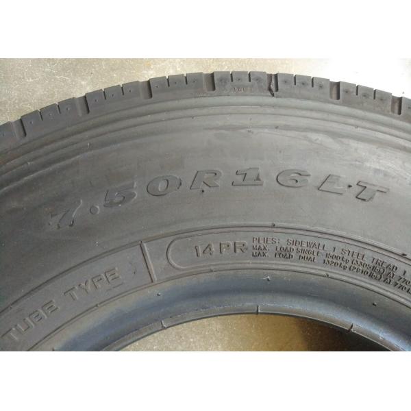 16 Inch Rim Steel Belted Radial Tires Black Color 7.50R16LT High Durability