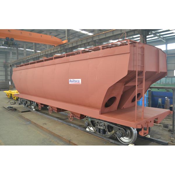 Railway Ballast Hopper Wagon , Open Top Hopper Car 36m3 Custom Axle Load