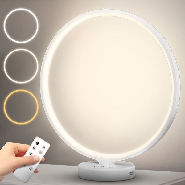 Dimmable UV-Free Happy Lamp 10000 Lux Daylight Therapy Lamp with Timer