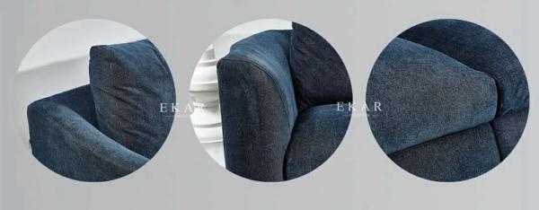 Contemporary Modern Design Fabric Corner L Shaped Sectional Sofa AW-1708