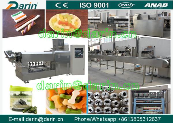 Feed Pellet Production Line / Single Screw Extruder dog food maker machine