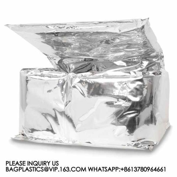 Insulation Liners Reusable Cooler Bags Cold Shipping Box Thermal Box Liner Moisture-Resistant Metalized Food Box
