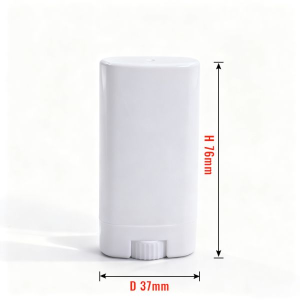 15ml Empty Deodorant Containers Cosmetic PP Plastic Twist Up Refillable Sunscreen Stick Tubes Deodorant Packaging