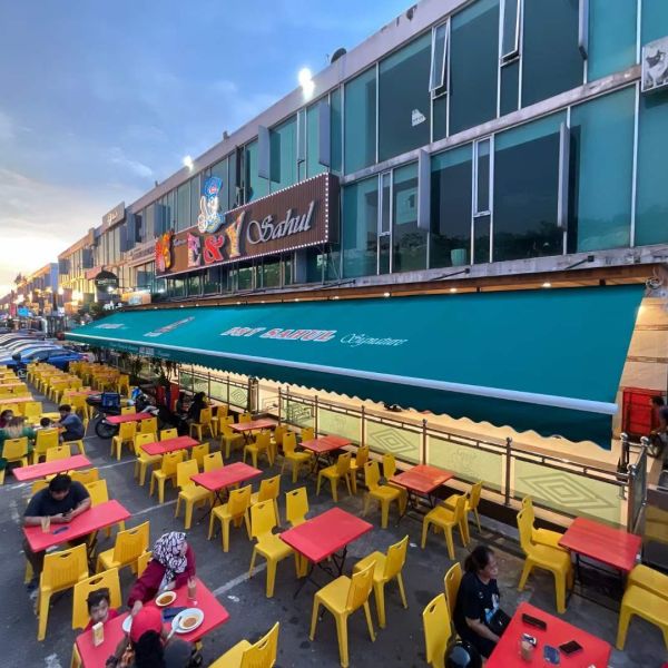 Heavy-duty outdoor retractable awning manual or motorized strong awning