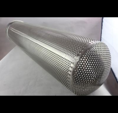 Thickness 20-50 mm Spiral Perforated Tube Galvanized Steel Custom Length