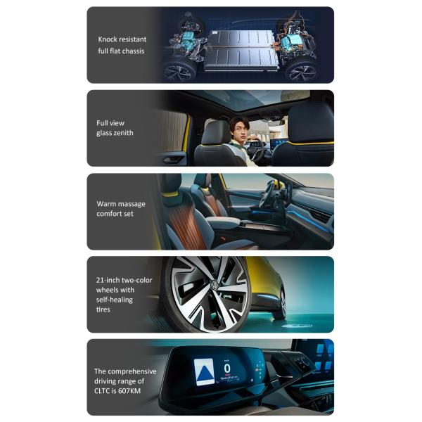 Volkswagen Id4X Ternary Lithium Battery VW Electric Car Fast 0.67h Slow12.5h