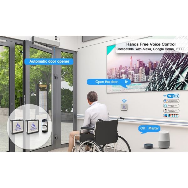 Automatic Swing Door Push Button Swing Door Opener Remote Control Door Operator