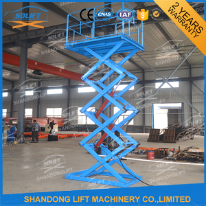 10T Heavy Duty Stationary Hydraulic Scissor Lift Table for Cargo with CE TUV SGS