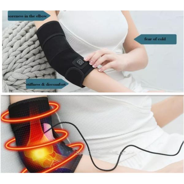 Унисекс неопреновый нагревательный поясной ремень налокотник 64x23 см дышащий