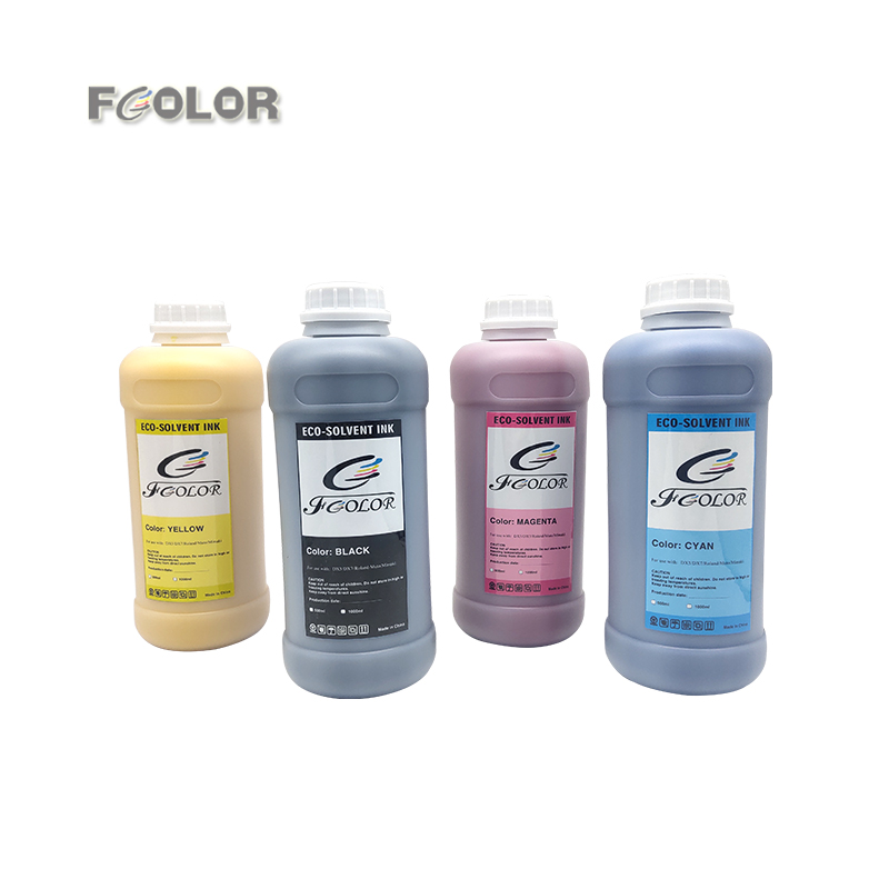 Fcolor High Quality Stay 3 Years Outdoor Water Based Eco Solvent Ink for Mimaki JV33 SS21