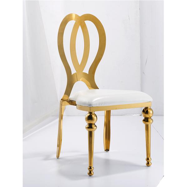 High Density Foam Stainless Steel Chair With Sleek PU Cushion Living Room Furniture